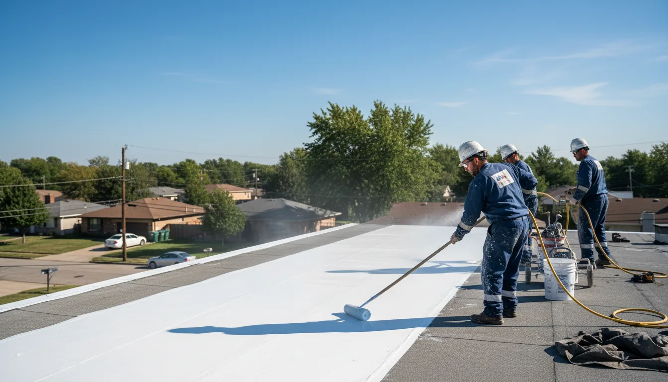 Commercial roof coating in Whitney, TX near me